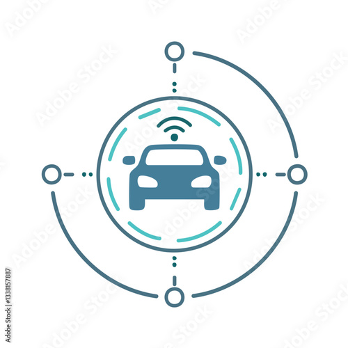 Autonomous driving technology future mobility concept self driving car innovation and connectivity