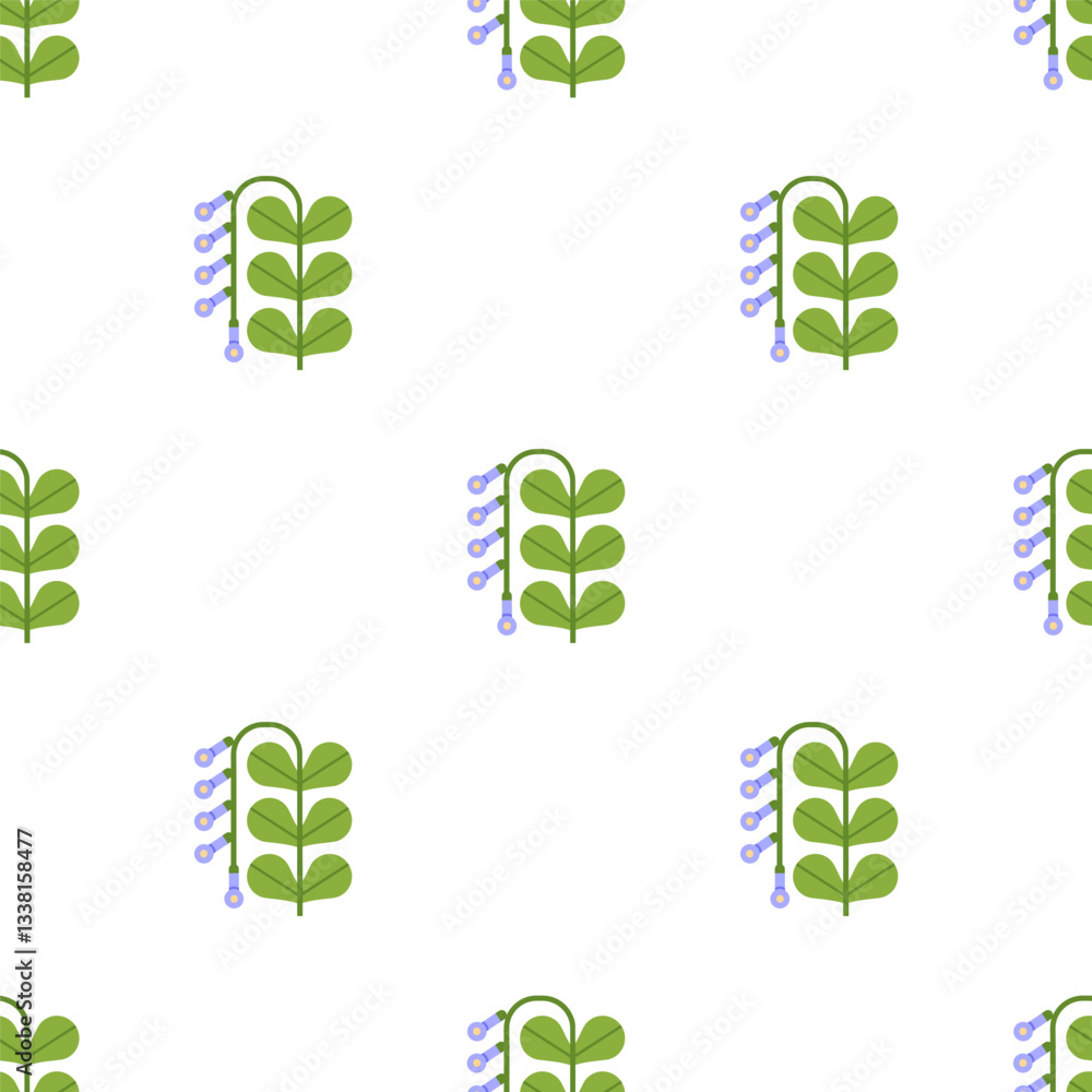 Seamless floral pattern. Spring flowers print. Blooming branches, endless background, nature texture design. Repeating bellflowers, wildflowers, botanical textile, wallpaper. Flat vector illustration Seamless floral pattern. Spring flowers print. Blooming branches, endless background, nature texture design. Repeating bellflowers, wildflowers, botanical textile, wallpaper. Flat vector illustration