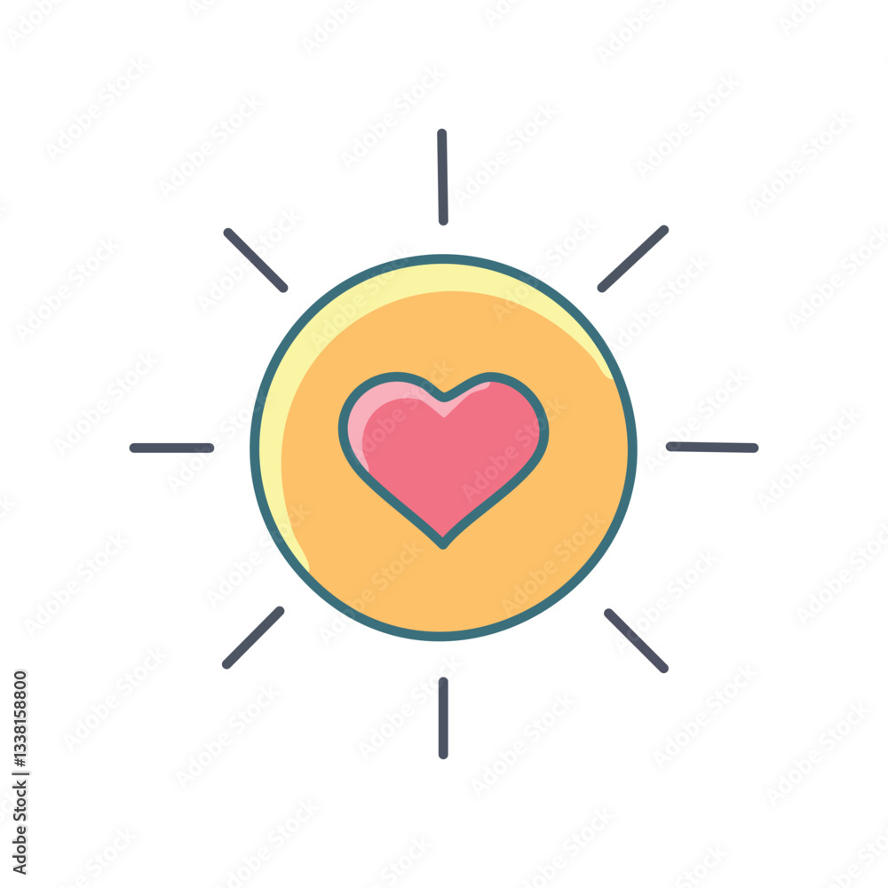 Mental health and mindfulness icon vector graphic design element for love happiness and positive energy illustration art Mental health and mindfulness icon vector graphic design element for love happiness and positive energy illustration art