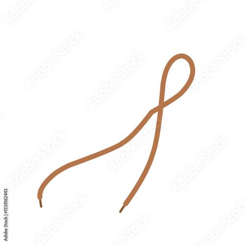 Hand drawn shoelace illustration 
