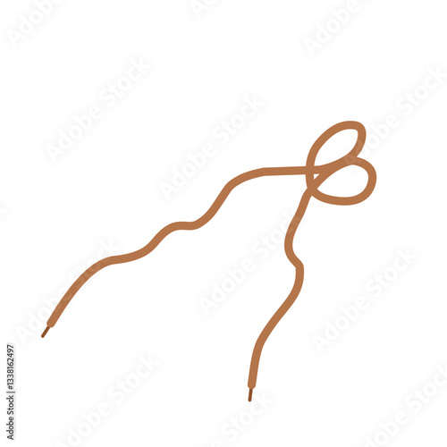 Hand drawn shoelace illustration 
