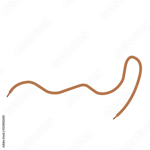 Hand drawn shoelace illustration 
