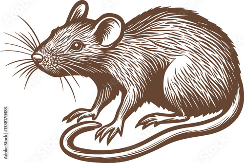 vector illustration of a squirrel