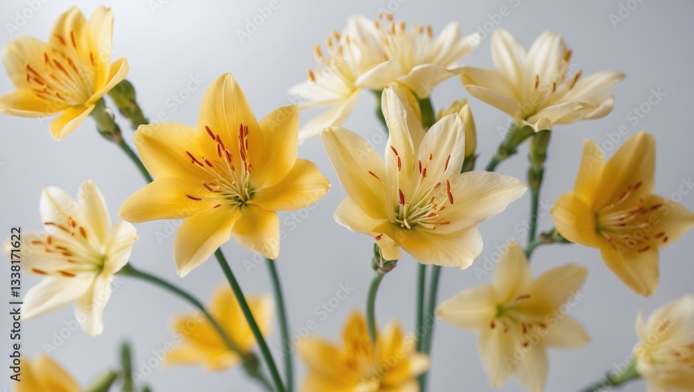 Obraz premium A fresh real flower for Lunar New Year isolated on white