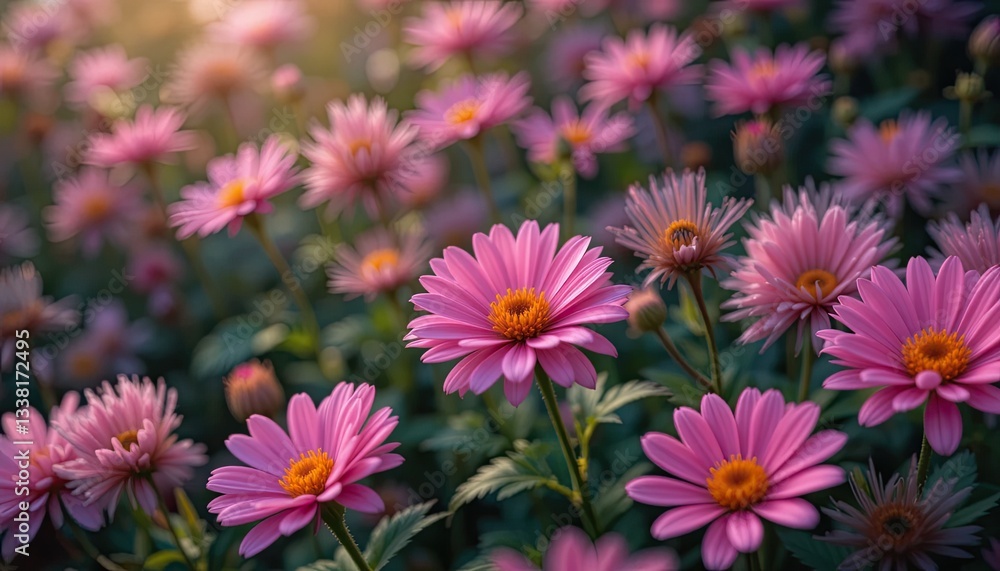 Flowers in the background Flowers in the background