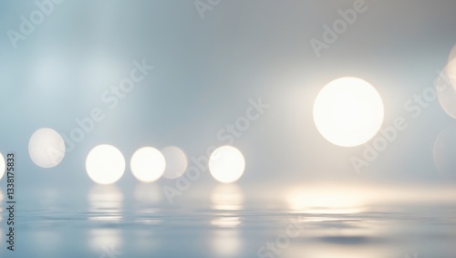 Obraz na płótnie abstract blurred office background with bokeh light for design as banner, presentation concept w salonie