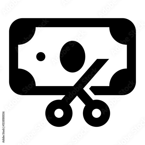 Tax Icon. Tax, Income, Deduction, Liability, Expense, Filing, Money, Payment. Vector Icon Illustration