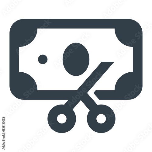 Tax Icon. Tax, Income, Deduction, Liability, Expense, Filing, Money, Payment. Vector Icon Illustration
