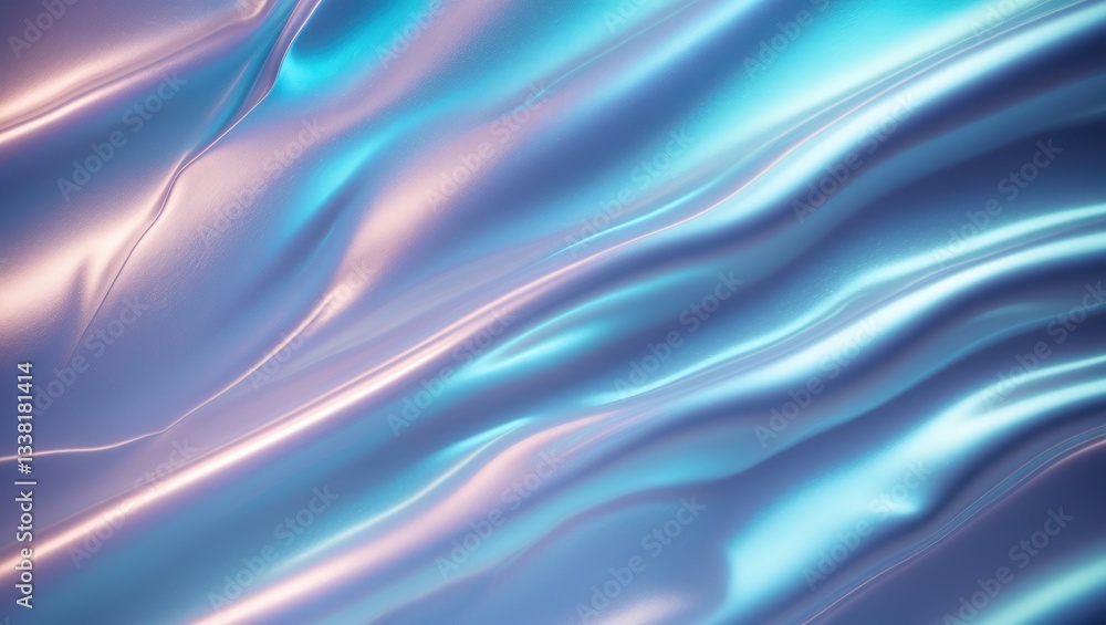 Obraz premium Abstract texture backdrop, gleaming wave metal surface