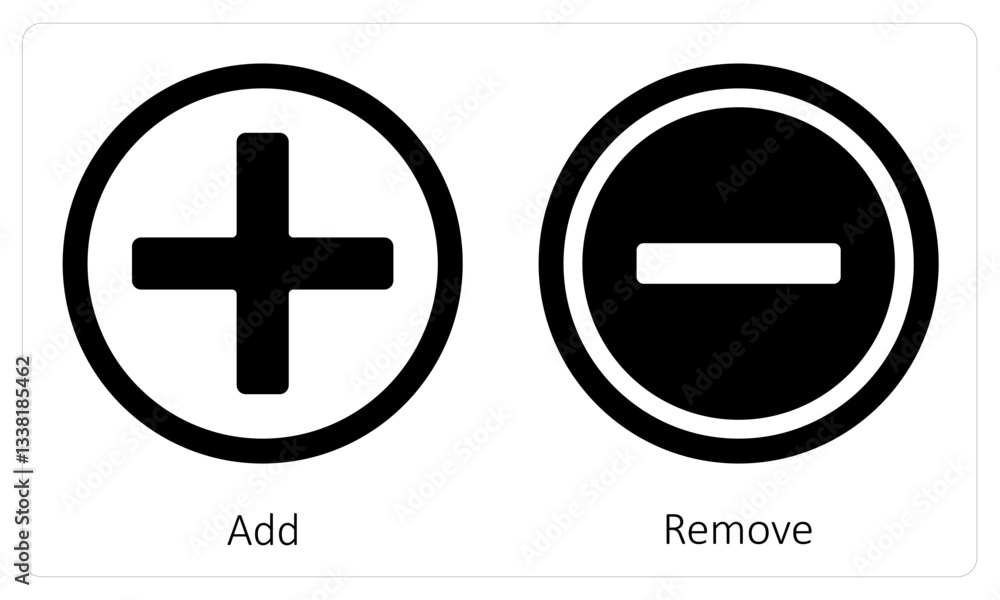 Fototapeta premium Add and Remove