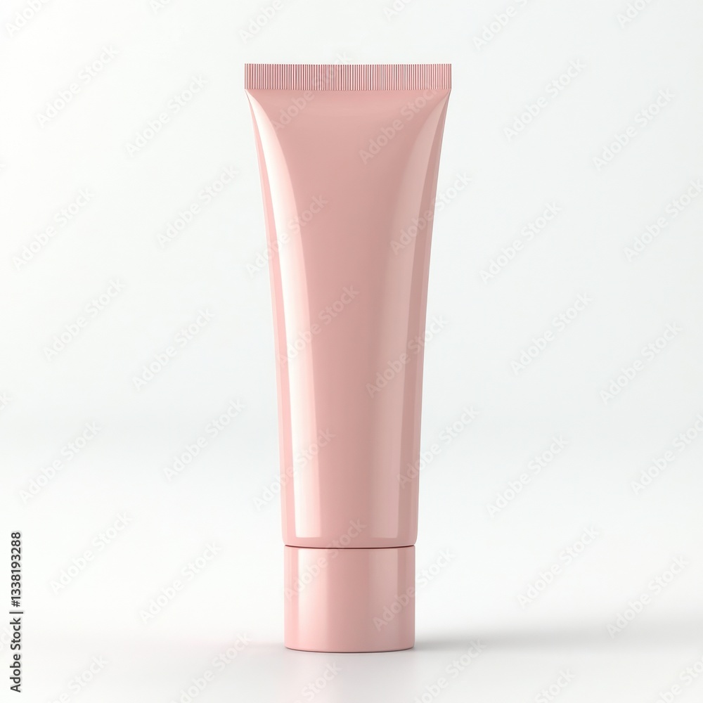 A soft, blush pink cosmetic tube with a matte, velvety texture, offering a subtle, understated elegance, placed delicately on a pure white background. A soft, blush pink cosmetic tube with a matte, velvety texture, offering a subtle, understated elegance, placed delicately on a pure white background.