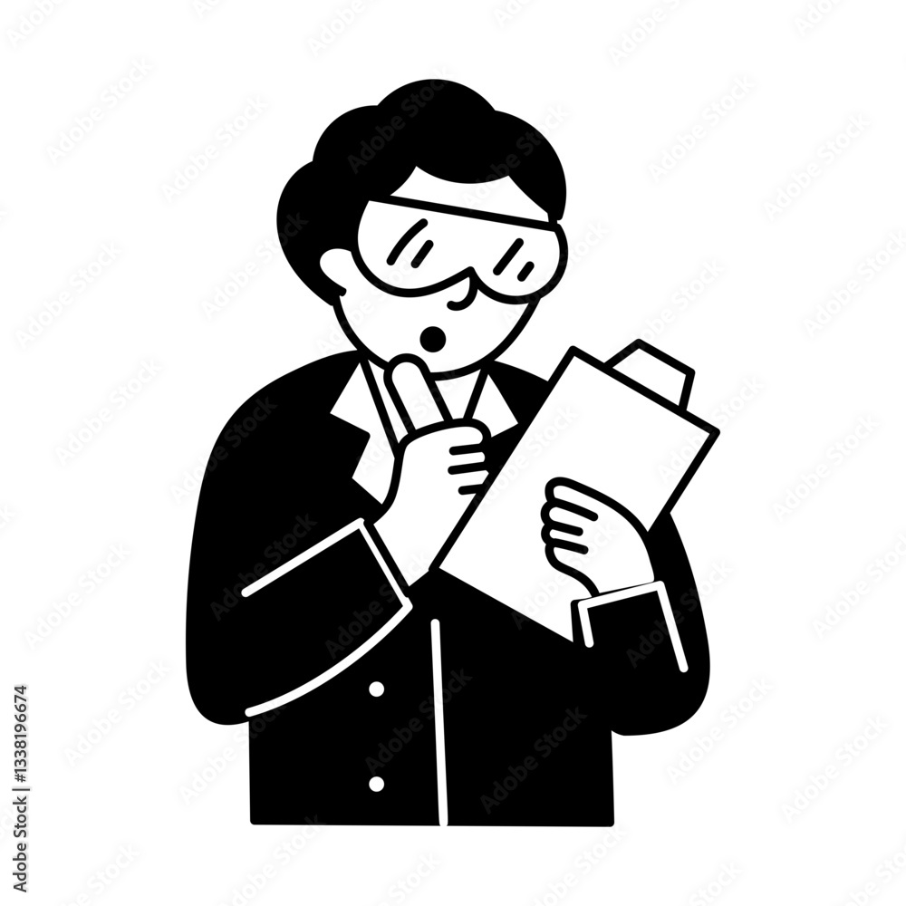 A hand drawn illustration depicting scientist review
A hand drawn illustration depicting scientist review