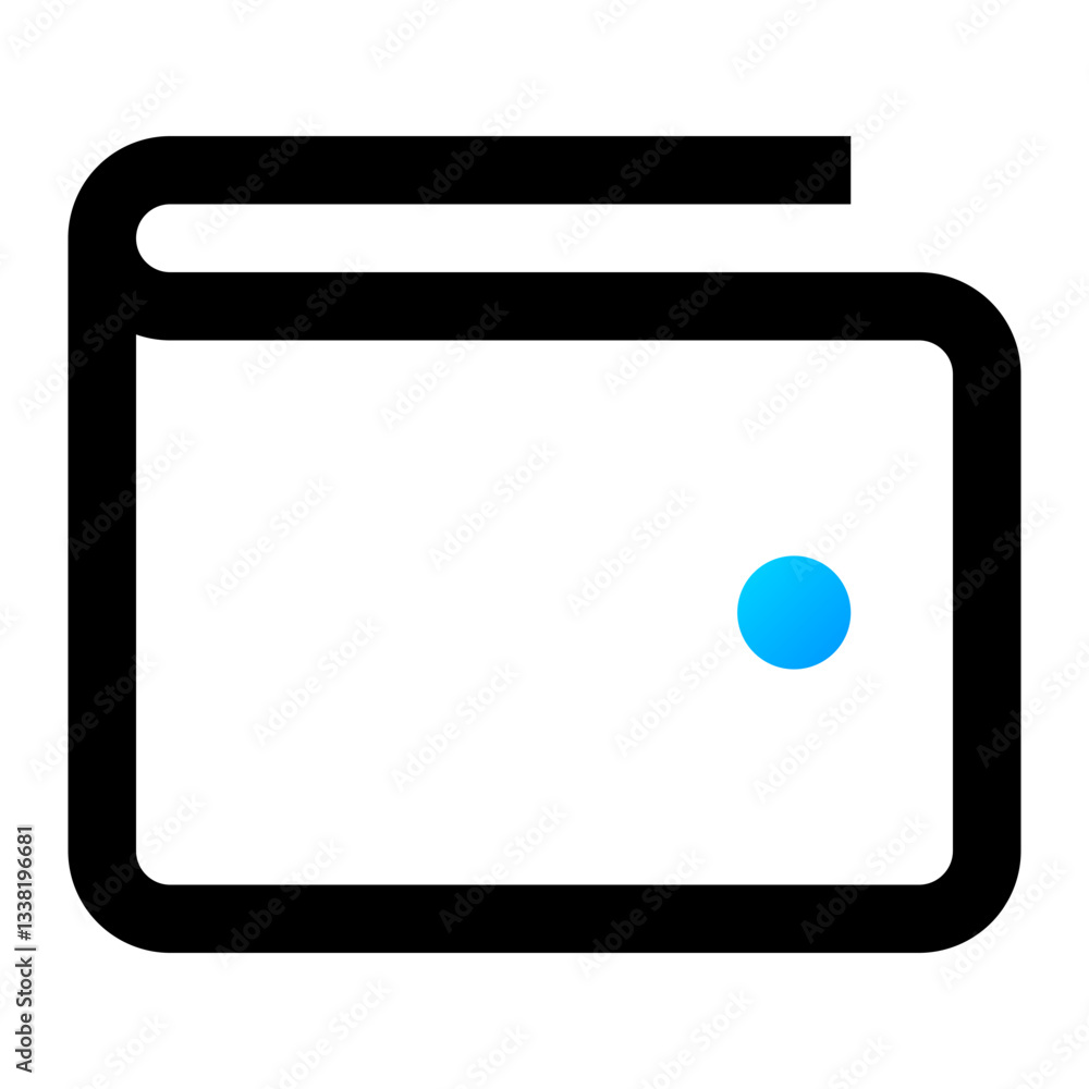Wallet Icon. Wallet, Money, Cash, Finance, Currency, Savings, Banking, Secure. Vector Icon Illustration Wallet Icon. Wallet, Money, Cash, Finance, Currency, Savings, Banking, Secure. Vector Icon Illustration