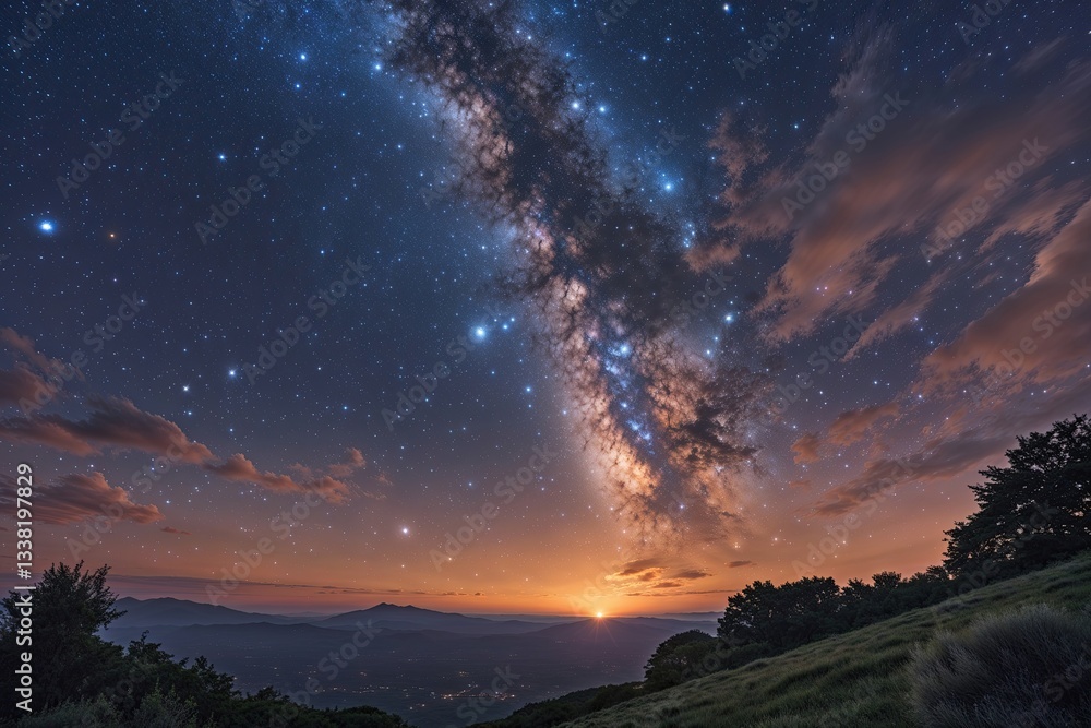 Starlit Wonders of the Dusk Sky and Interstellar Marvels Starlit Wonders of the Dusk Sky and Interstellar Marvels