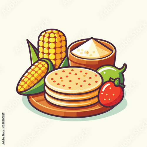 food, arepa, breakfast, colombia, bread, corn, lunch, traditional, typical, latin, dinner, homemade, meal, delicious, snack, cuisine, cheese, grilled, chicken, isolated, meat, culture, tradition, maiz