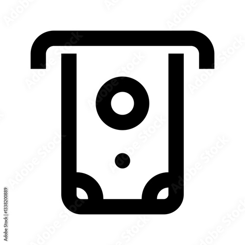 Withdraw Icon. Withdraw, Atm, Money, Transfer, Payment, Cash, Debit, Disburse. Vector Icon Illustration