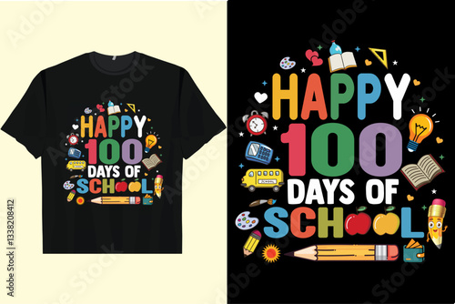 Happy 100 days of school Men's Women's T-Shirt