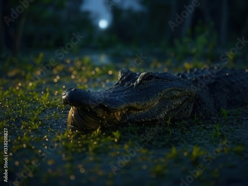 Wild crocodile