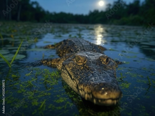 Wild crocodile