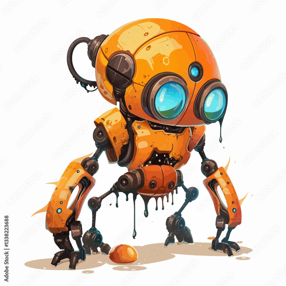 Yellow liquid robot Yellow liquid robot