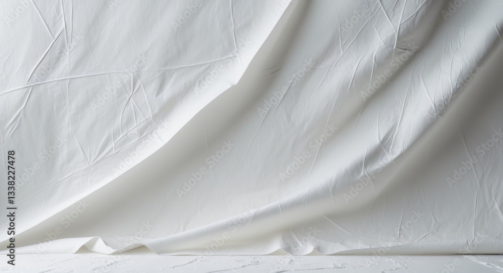 Obraz premium White wheat paste poster texture background style.