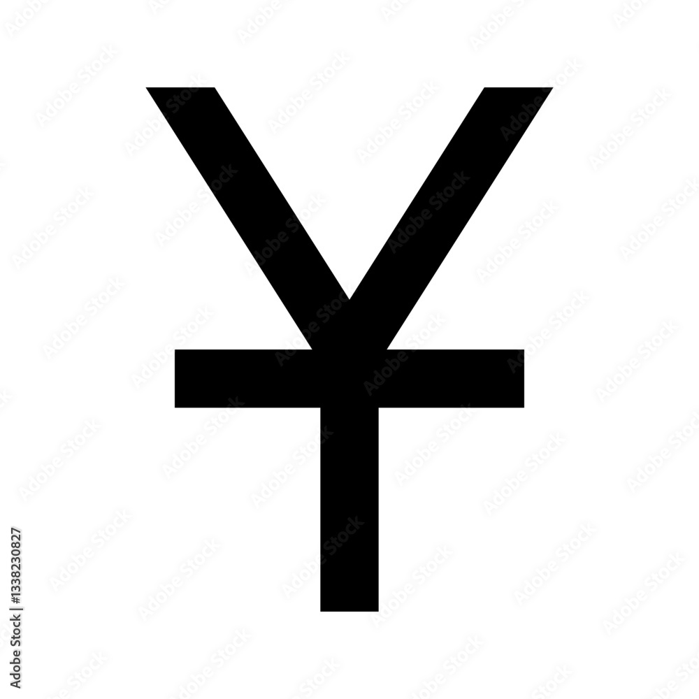 Obraz premium Yen/Yuan Sign Icon