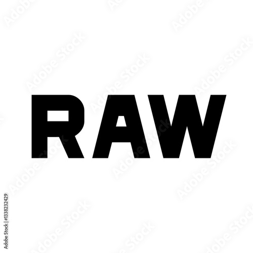 RAW Text Icon
