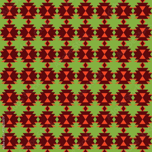 Native American southwestern geometric stripes seamless patttern. Ethnic southwest pattern used as a background for cards, printed materials, textiles, cloth, wallpaper, wrapping paper.
