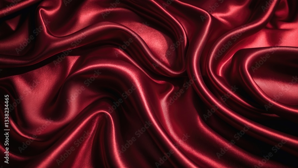Obraz premium Lush Soft Red Satin
