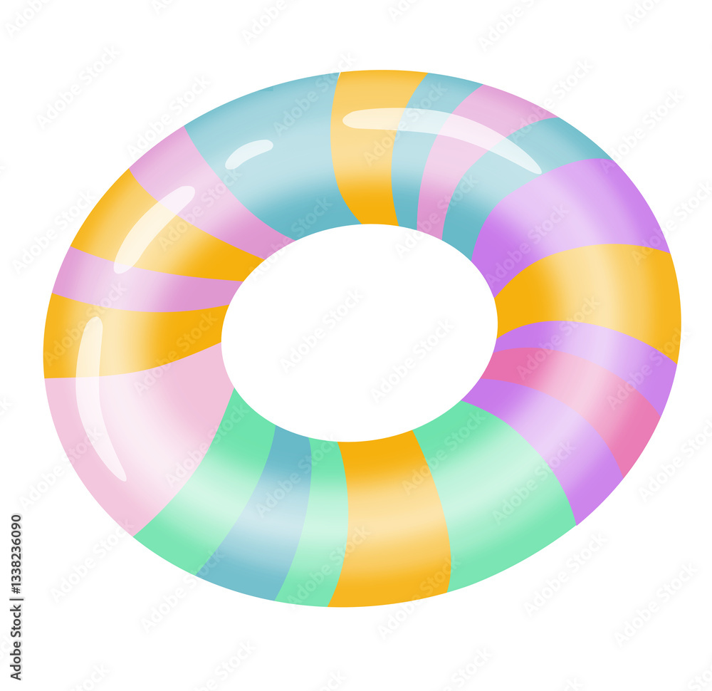 Obraz premium Colorful swimming ring 