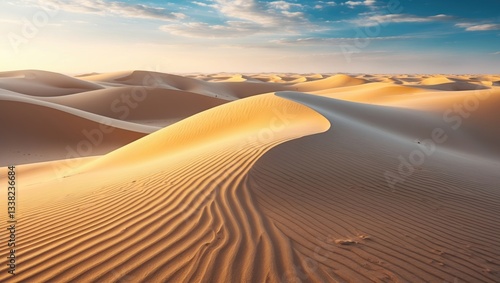 Fototapeta Naklejka Na Ścianę i Meble -  Sand dunes in the desert.