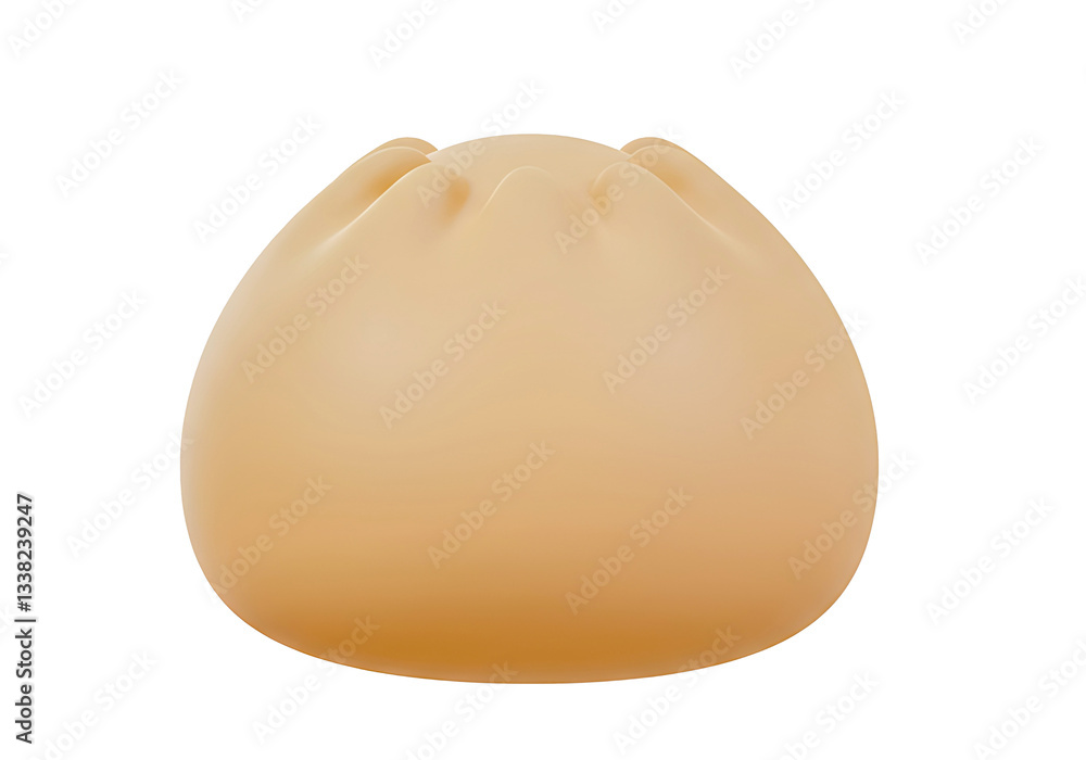 3D Steamed Bun Icon – Soft and Realistic Design 3D Steamed Bun Icon – Soft and Realistic Design