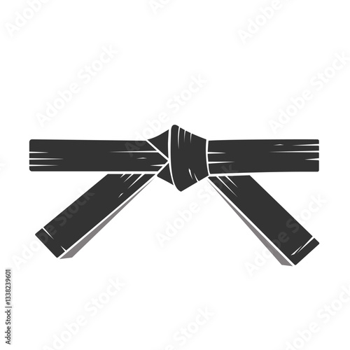 Martials Art Black Belt design illustration