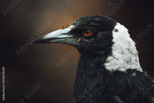 The Australian magpie is a black and white passerine bird native to Australia and southern New Guinea.