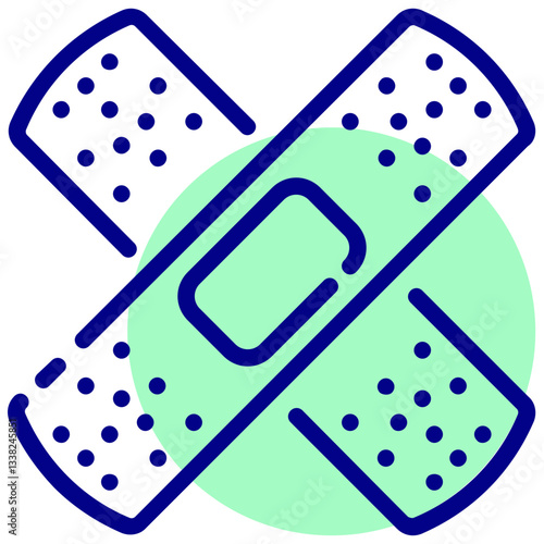 adhesive vector mixed outline icon
