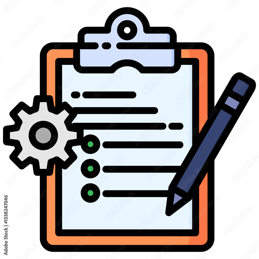 Plan icon in Flat Color Style With Outline. Simple Vector Design. Simple Vector Flat Icon Plan icon in Flat Color Style With Outline. Simple Vector Design. Simple Vector Flat Icon