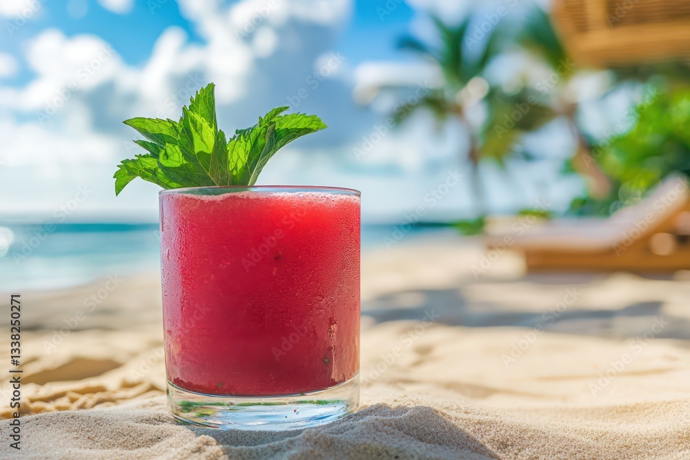Obraz premium cocktail on the beach