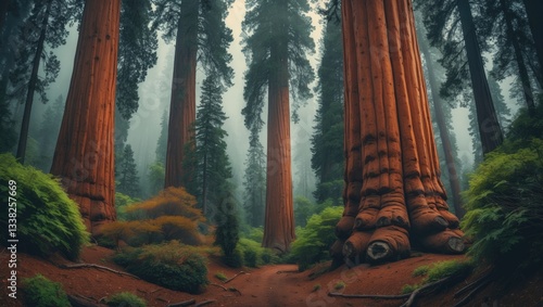 Lively Sequoia Trees