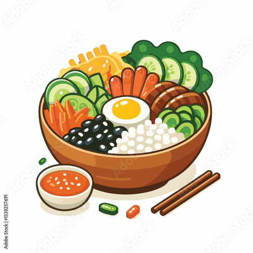 bibimbap, asian, cuisine, meal, healthy, delicious, food, rice, gourmet, korean food, vegetable, cooking, dinner, fresh, colorful, bowl, lunch, traditional, dish, egg, beef, spicy, korean, carrot, mea