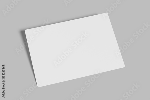 a4 certificate blank mockup