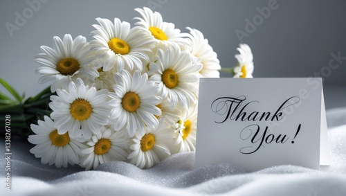 Message of gratitude with daisies