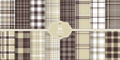 Plaid pattern seamless. Golden Ochre & Vivid Poppy Tartan Textile Design. 