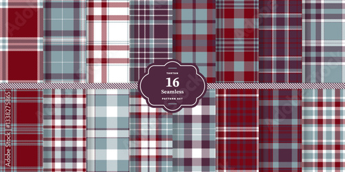 Soft Crimson Tartan patterns fabric texture. Modern Warm Gold Seamless Tartan