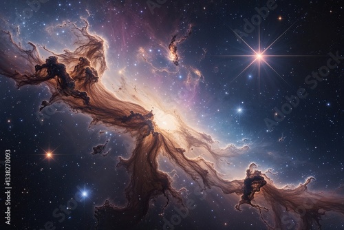 Wallpaper Mural Stunning Interstellar Nebula and Celestial Cluster Abstract Galaxy Artwork Torontodigital.ca