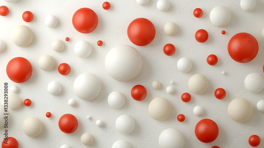 Abstract red and white spheres on texture background eventful graphic design concept Abstract red and white spheres on texture background eventful graphic design concept