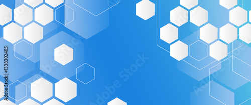 Hi-tech background design. The concept of chemical engineering  genetic research  innovative technologies. Hexagonal background for digital technology  medicine  science