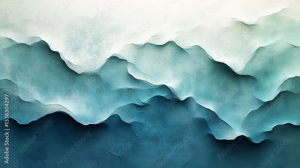 Abstract textured background with smooth gradient from teal to white for professional presentations. Generative AI Abstract textured background with smooth gradient from teal to white for professional presentations. Generative AI