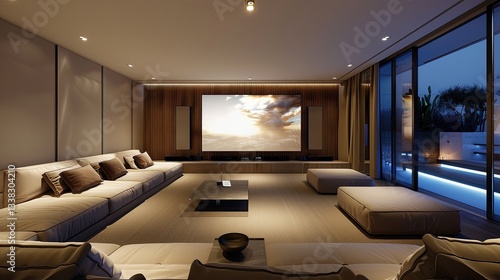 Modern TV Lounge interior 