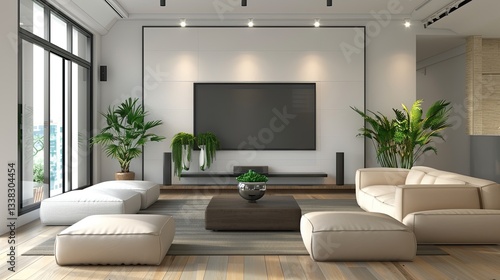 Modern TV Lounge interior 