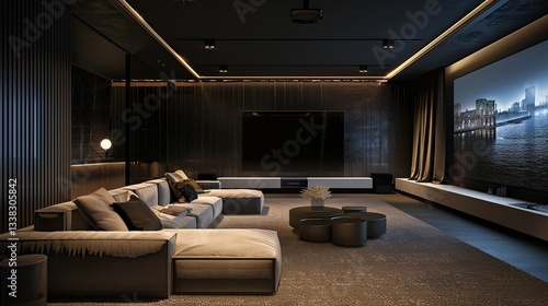 Modern TV Lounge interior 